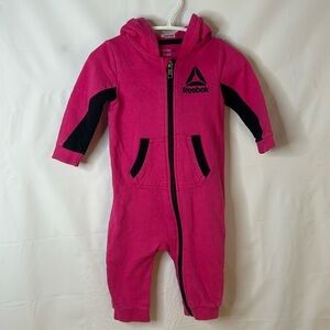 Reebok onesie baby girl jogger suit size 3-6 months athletic baby athleisure
